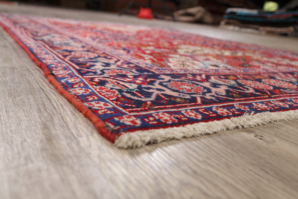 Antique 100% Vegetable Dye Heriz Serapi Persian Area Rug 5x6