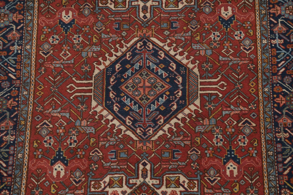 Antique 100% Vegetable Dye Gharajeh Persian Area Rug 4x6