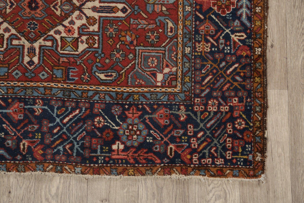 Antique 100% Vegetable Dye Gharajeh Persian Area Rug 4x6