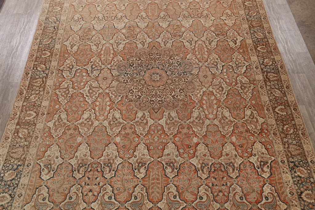 Pre-1900 Antique Tabriz Haj Jalili Persian Area Rug 10x14