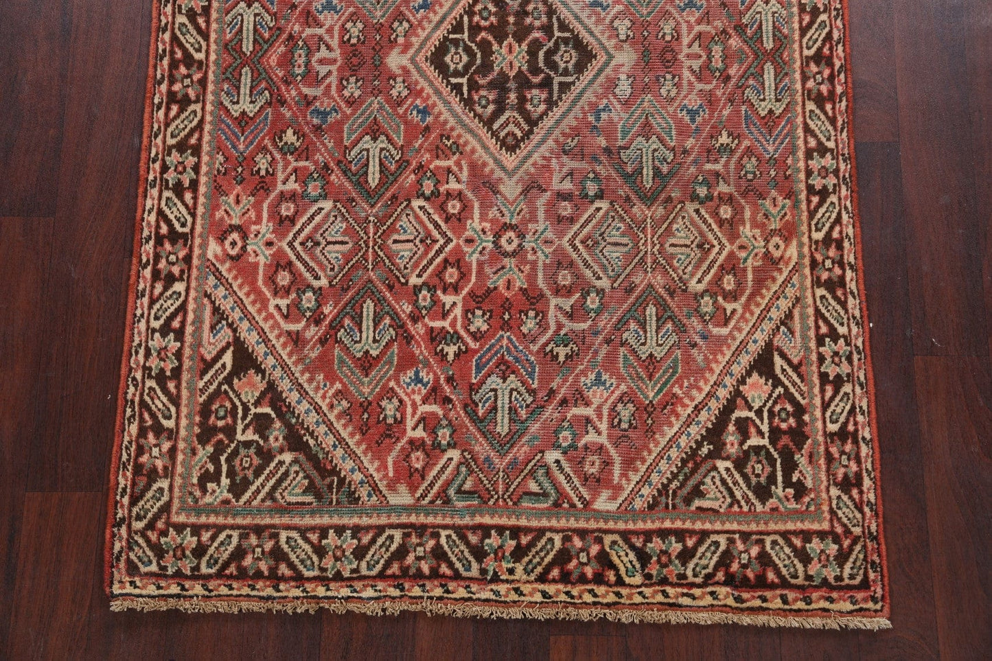 Antique Geometric Mahal Persian Area Rug 4x7