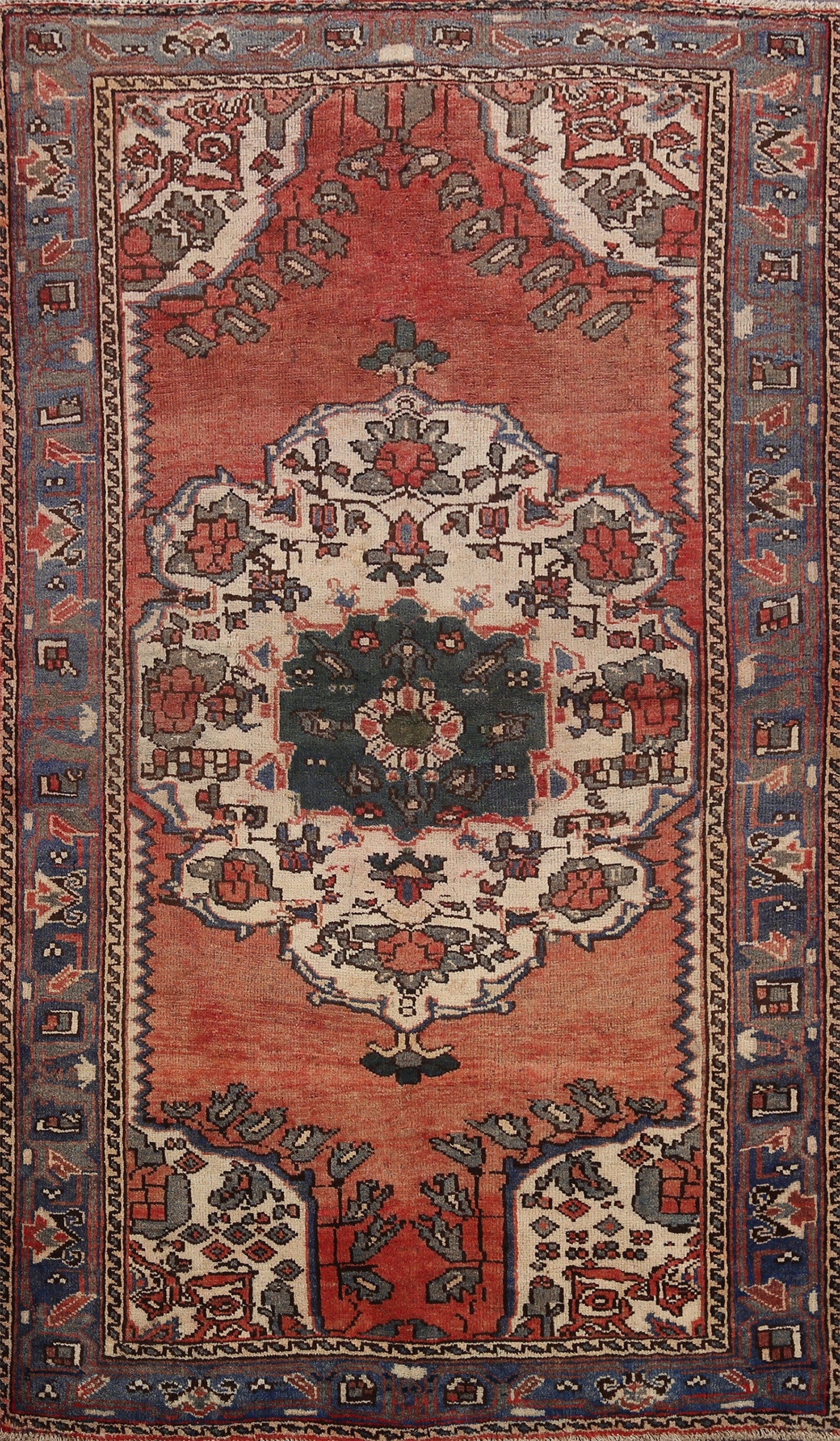 Geometric Bakhtiari Persian Area Rug 5x7