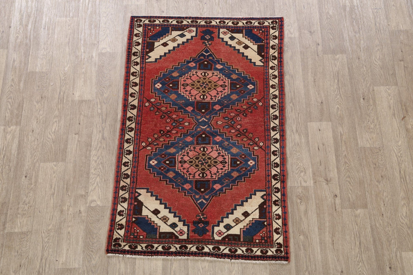 Geometric Malayer Persian Area Rug 3x5