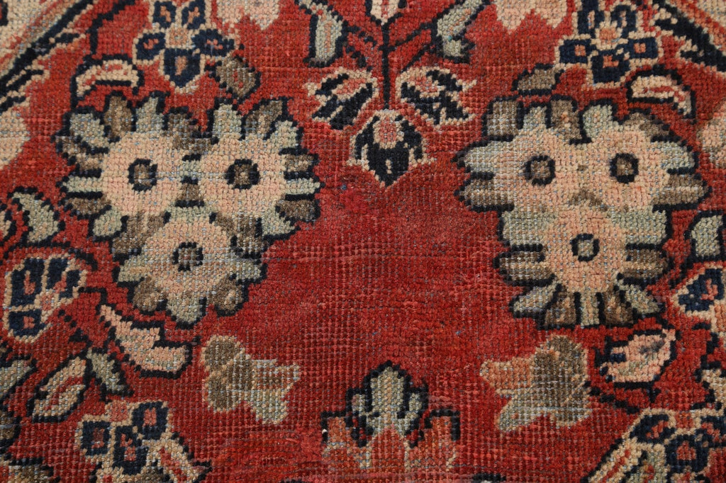 Antique Floral Mahal Persian Area Rug 4x7