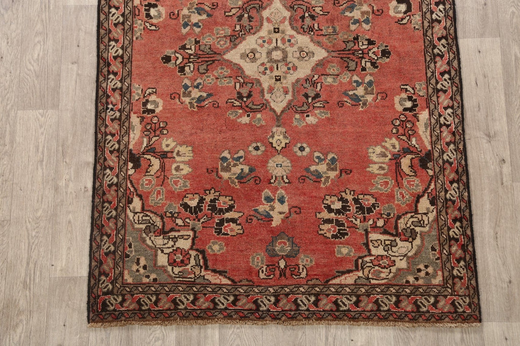 Antique Floral Mahal Persian Area Rug 4x6