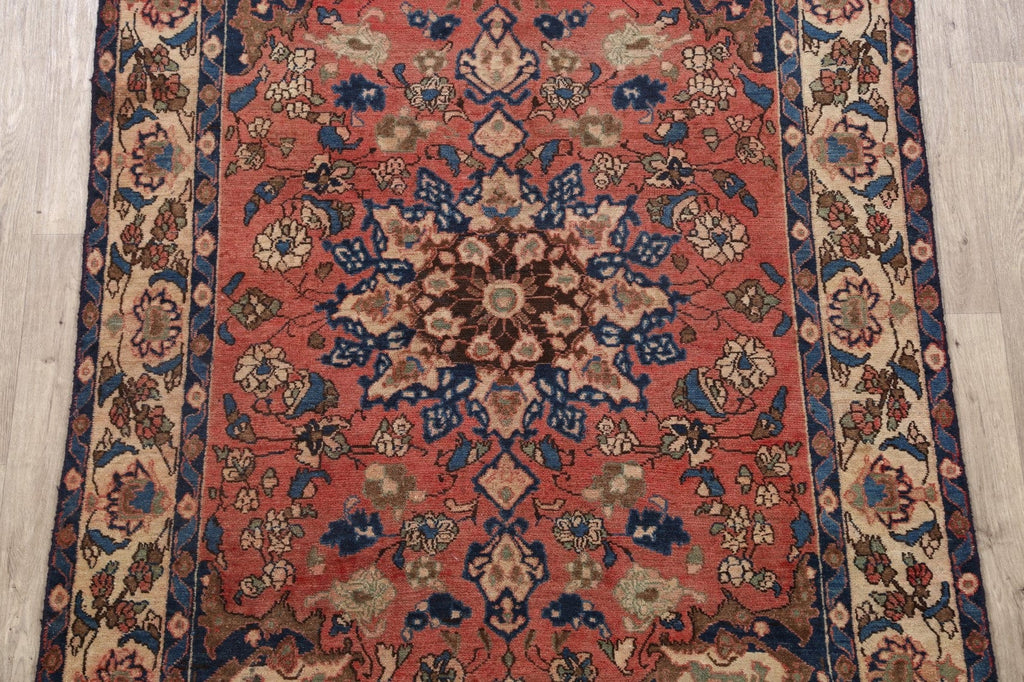 Antique Floral Bakhtiari Persian Area Rug 5x7