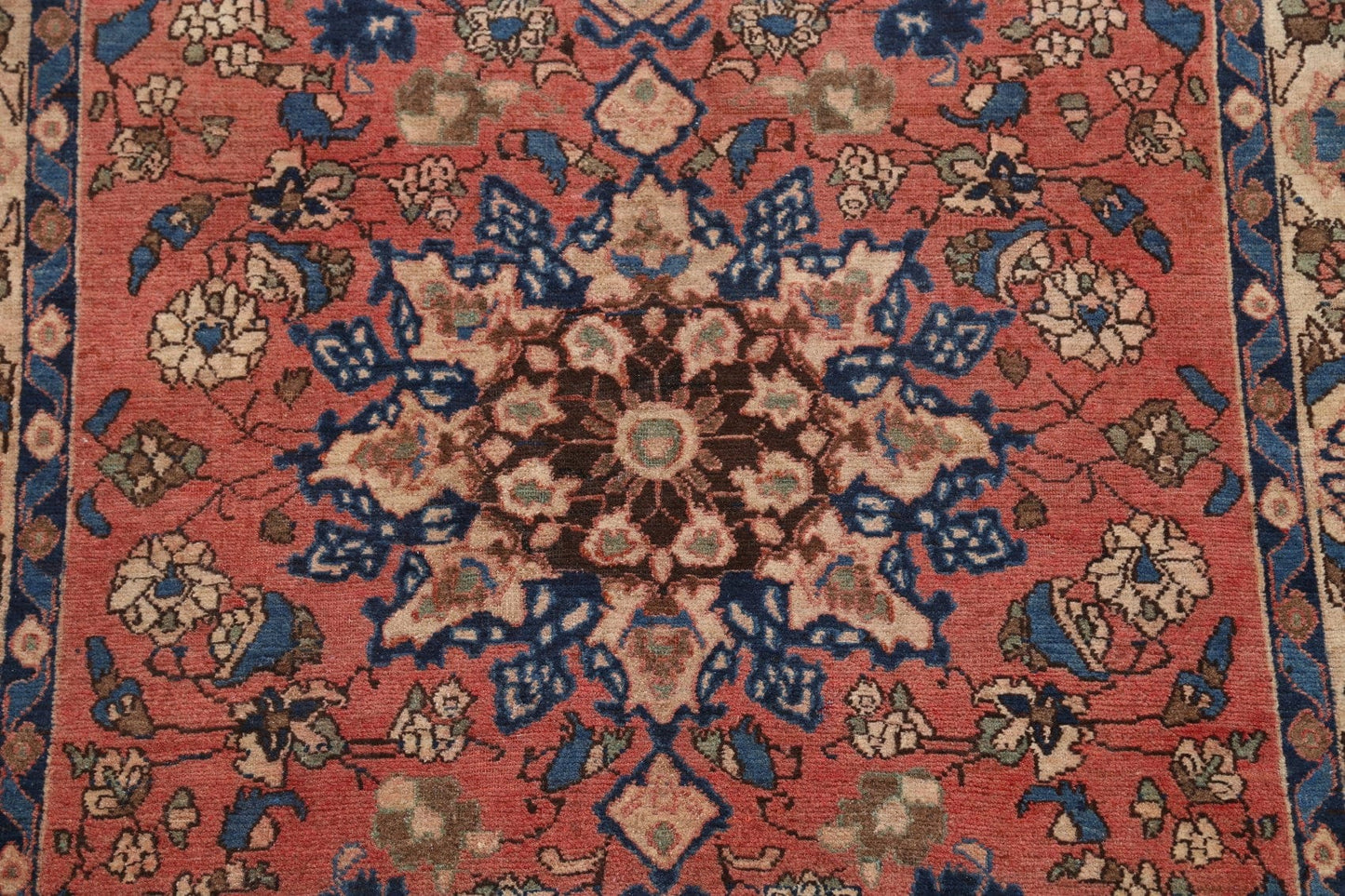 Antique Floral Bakhtiari Persian Area Rug 5x7