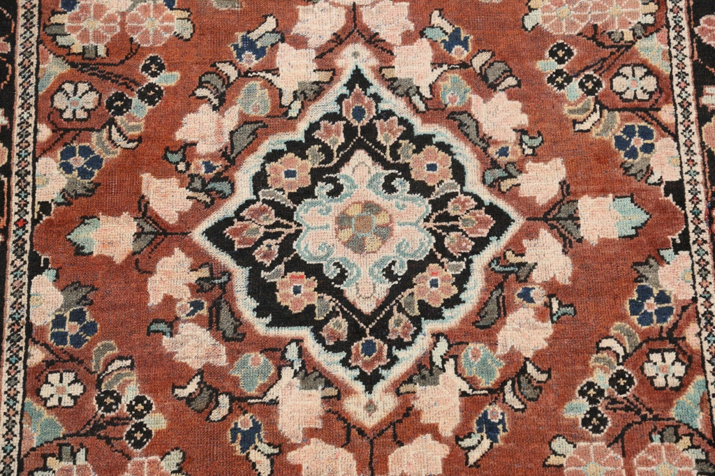 Antique Floral Mahal Persian Area Rug 4x6