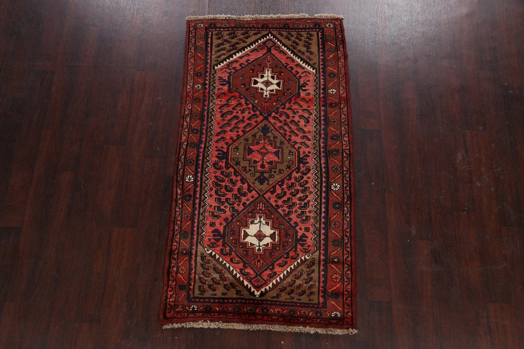 Tribal Hamedan Persian Area Rug 3x6