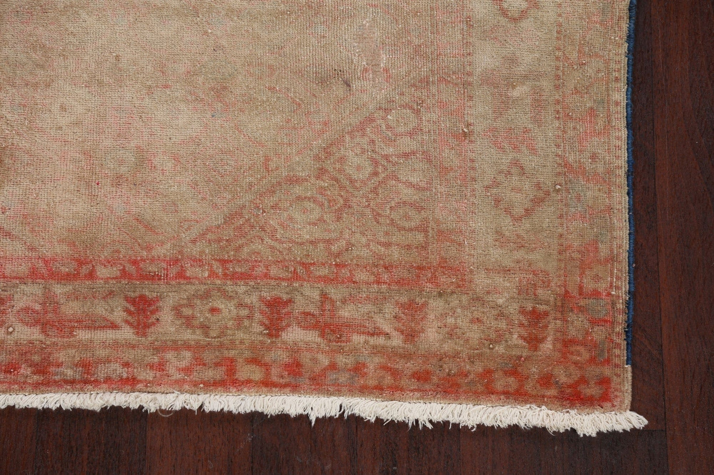 Antique Muted Sarouk Persian Runner Rug 5x10