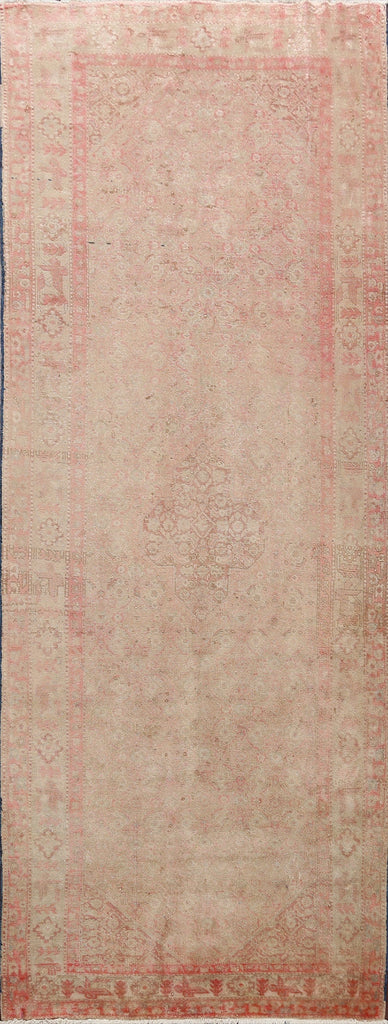 Antique Muted Sarouk Persian Runner Rug 5x10