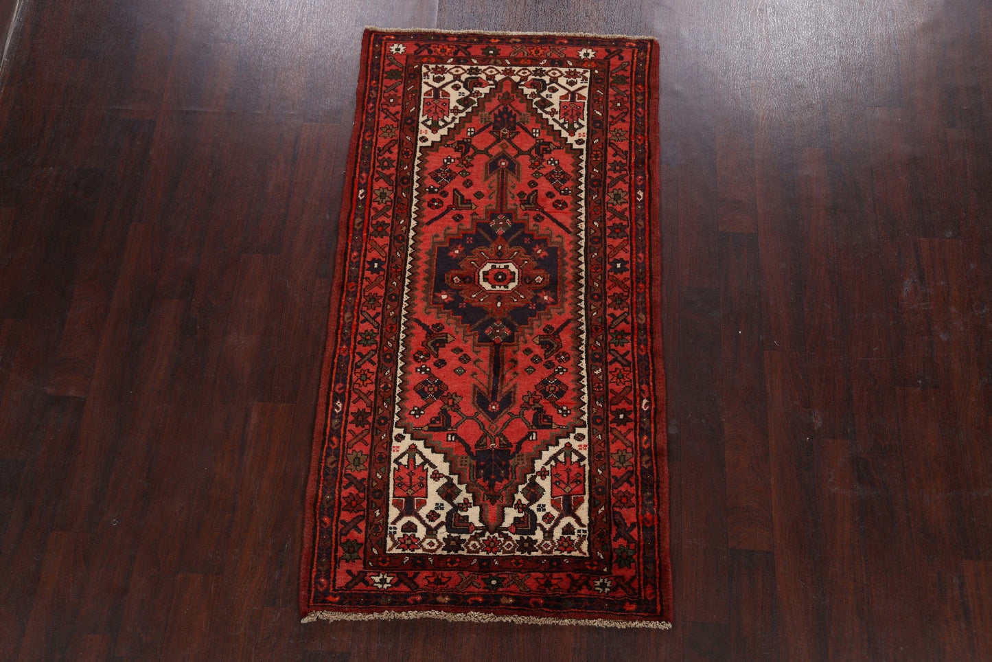 Tribal Vintage Hamedan Persian Area Rug 3x6