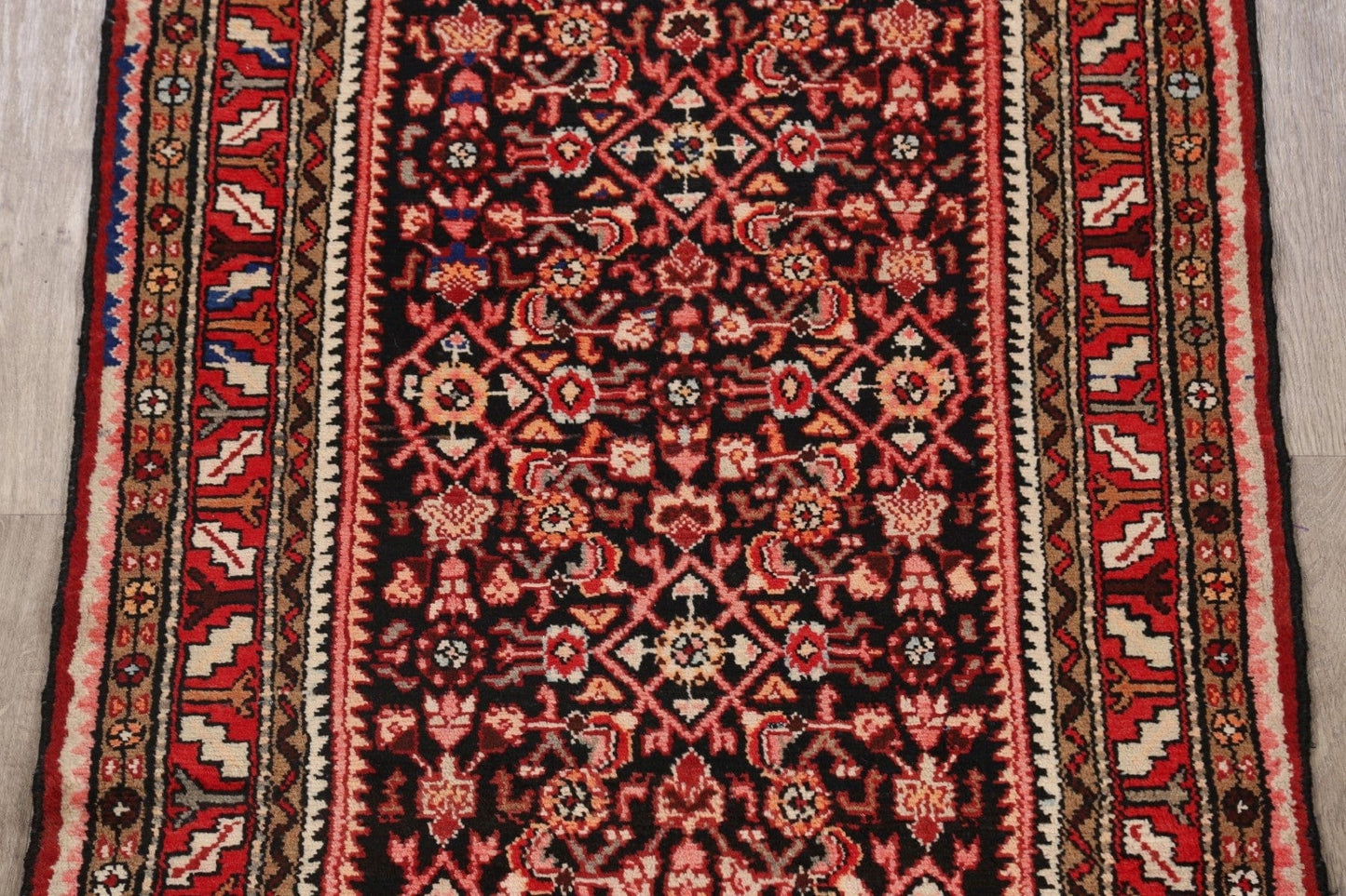 Tribal Hamedan Persian Runner Rug 4x10