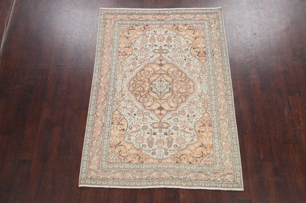 Floral Kerman Persian Area Rug 5x7