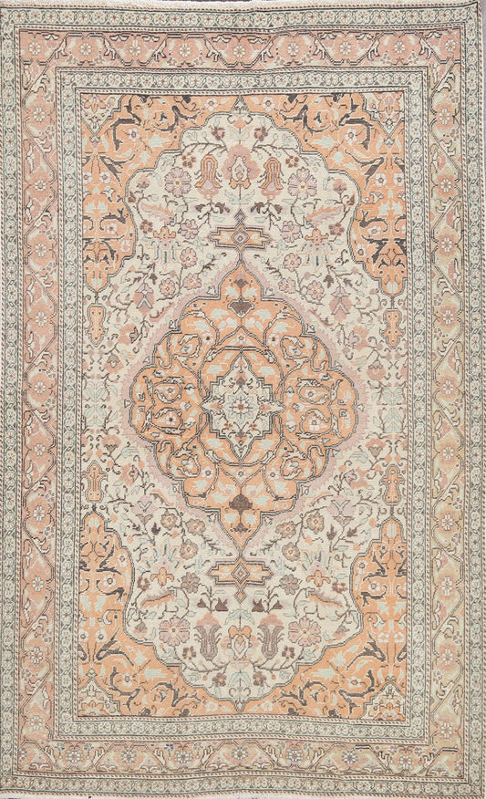 Floral Kerman Persian Area Rug 5x7