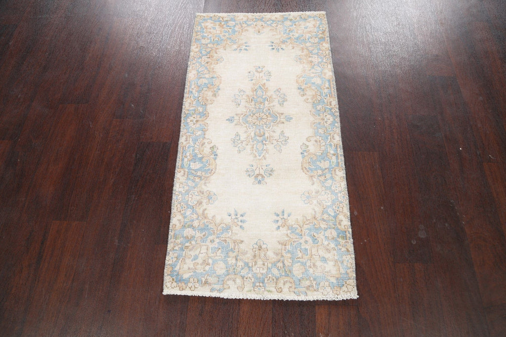 Floral Kerman Persian Wool Rug 2x4