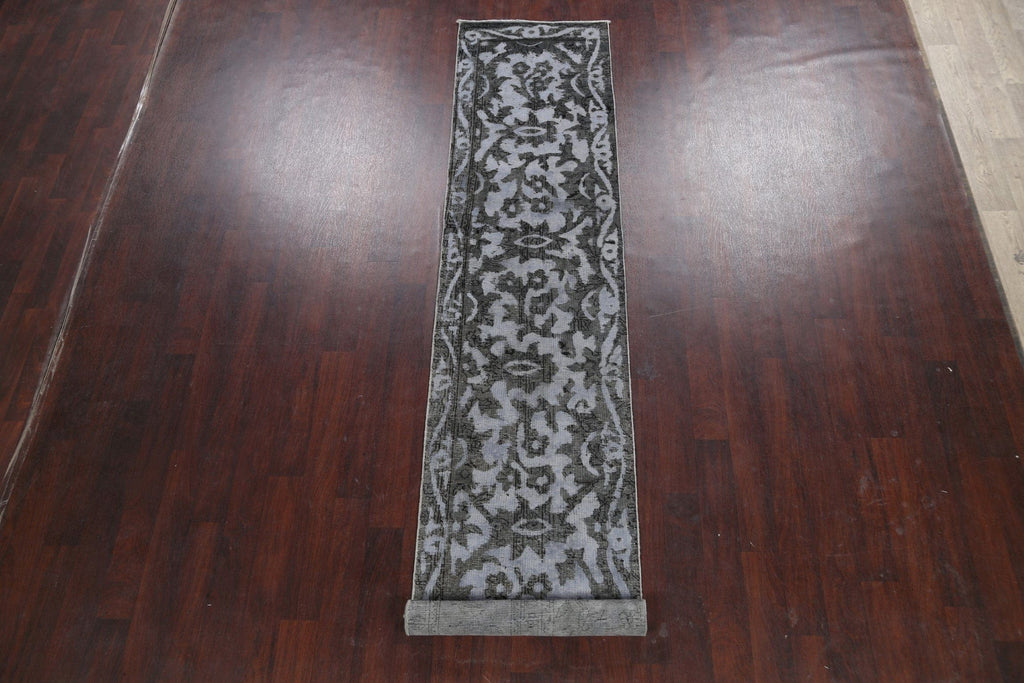 Floral Tabriz Persian Runner Rug 2x13