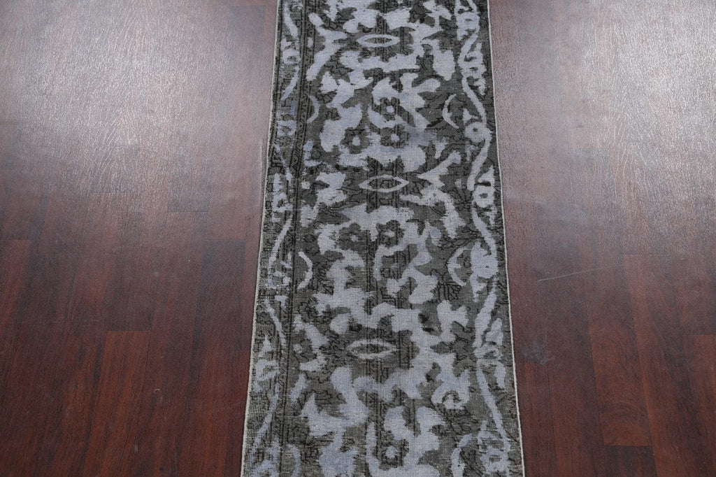 Floral Tabriz Persian Runner Rug 2x13