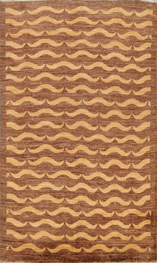 Geometric Gabbeh Kashkoli Oriental Area Rug 4x6