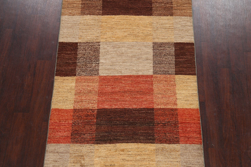 Checkered Gabbeh Kashkoli Oriental Area Rug 4x6