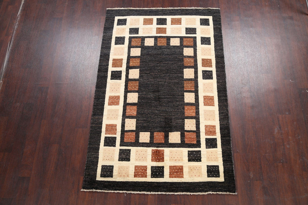 Geometric Gabbeh Kashkoli Oriental Area Rug 5x7