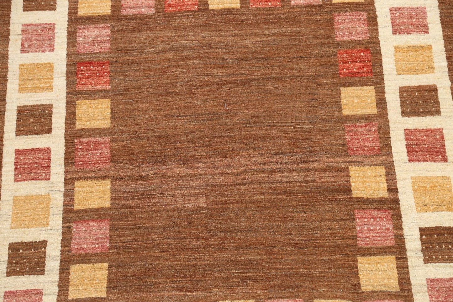 Contemporary Gabbeh Kashkoli Oriental Area Rug 5x7