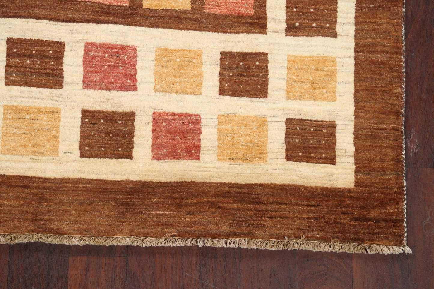 Contemporary Gabbeh Kashkoli Oriental Area Rug 5x7