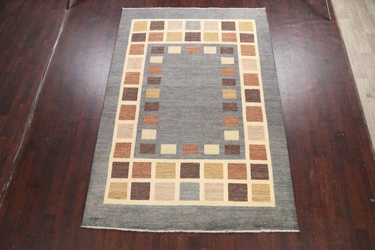 Geometric Gabbeh Kashkoli Oriental Area Rug 6x9