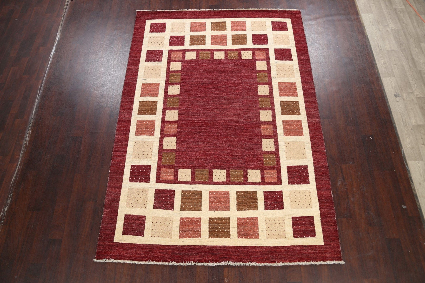 Geometric Gabbeh Kashkoli Oriental Area Rug 7x10