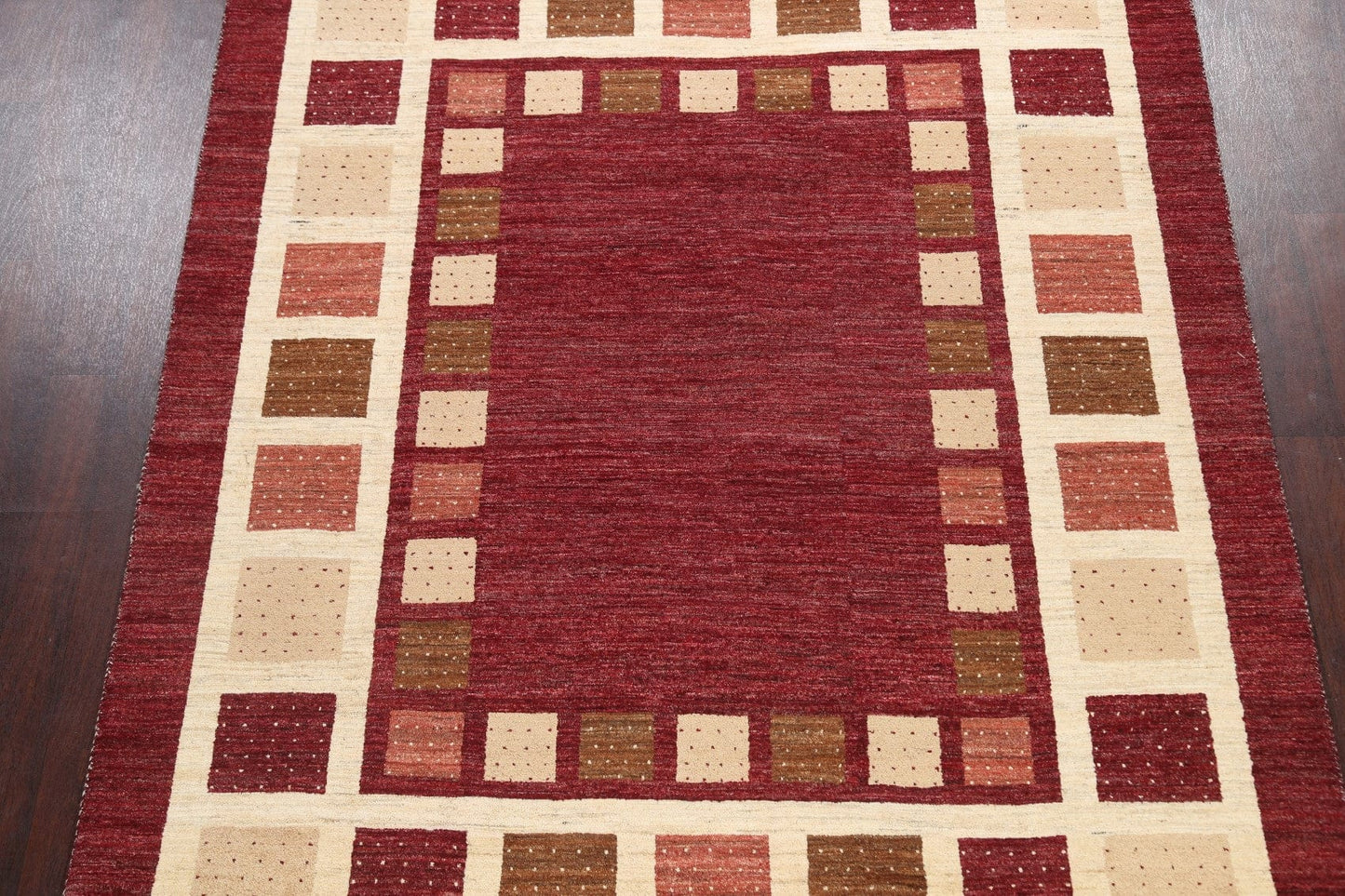 Geometric Gabbeh Kashkoli Oriental Area Rug 7x10