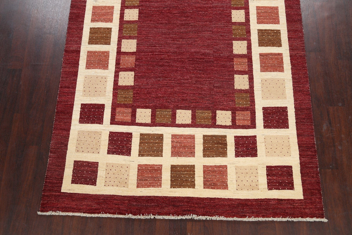 Geometric Gabbeh Kashkoli Oriental Area Rug 7x10