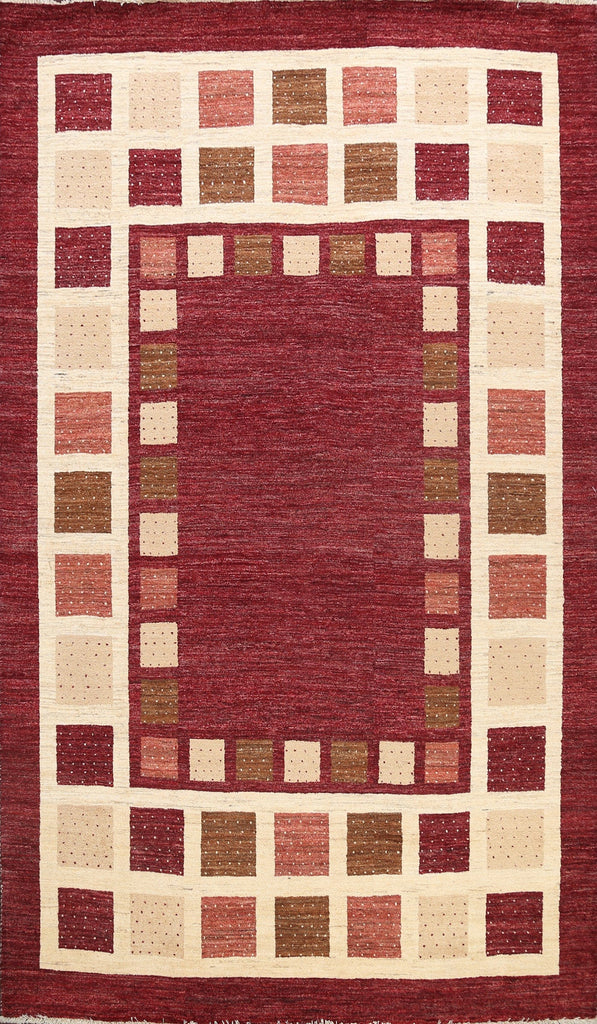 Geometric Gabbeh Kashkoli Oriental Area Rug 7x10