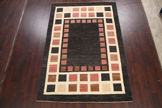 Geometric Gabbeh Kashkoli Oriental Area Rug 7x9