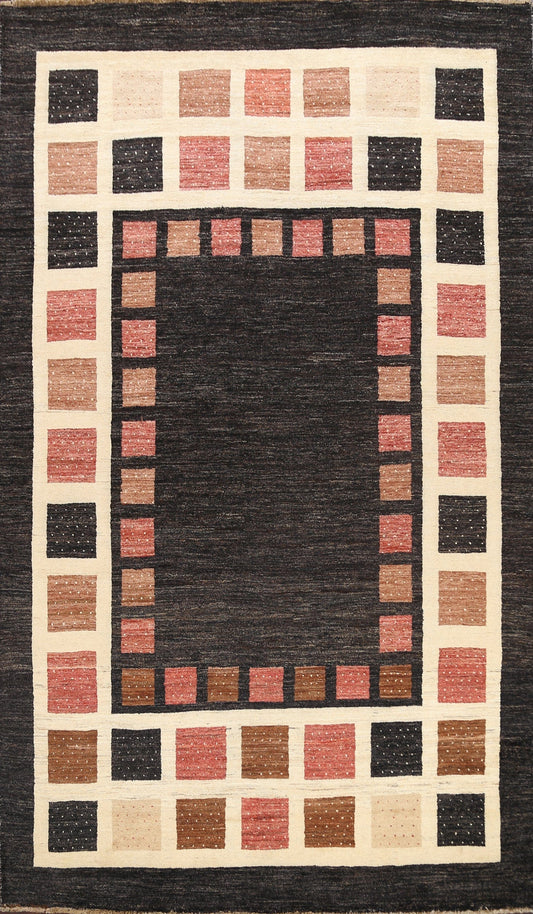 Geometric Gabbeh Kashkoli Oriental Area Rug 7x9