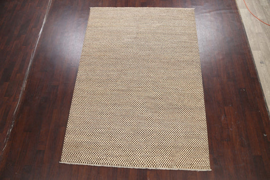 All-Over Checkered Kashkoli Gabbeh Oriental Area Rug 6x9