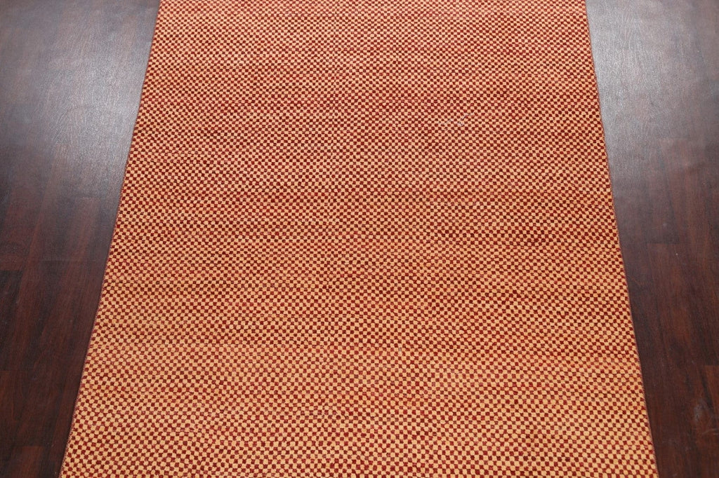 Checkered Gabbeh Kashkoli Oriental Area Rug 6x10