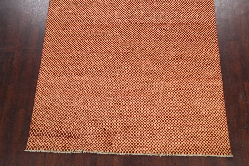 Checkered Gabbeh Kashkoli Oriental Area Rug 6x10