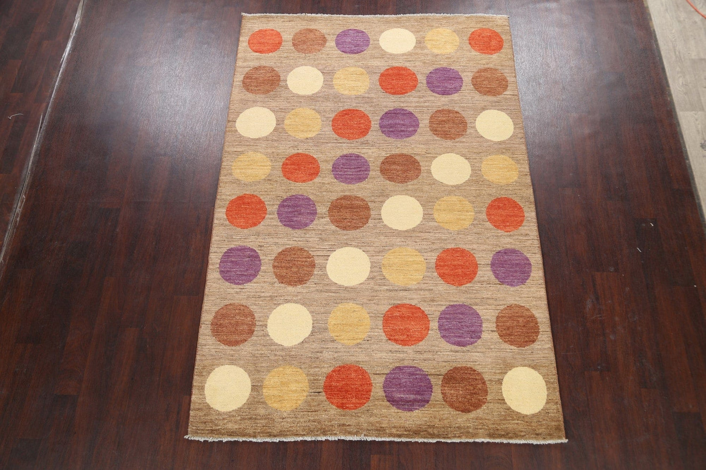 Polka Dot Gabbeh Kashkoli Oriental Area Rug 6x8