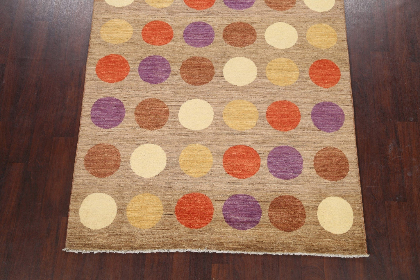 Polka Dot Gabbeh Kashkoli Oriental Area Rug 6x8