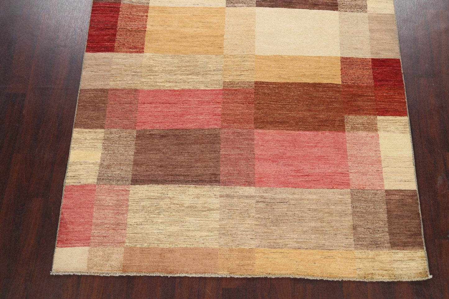 Checkered Gabbeh Kashkoli Oriental Area Rug 6x9