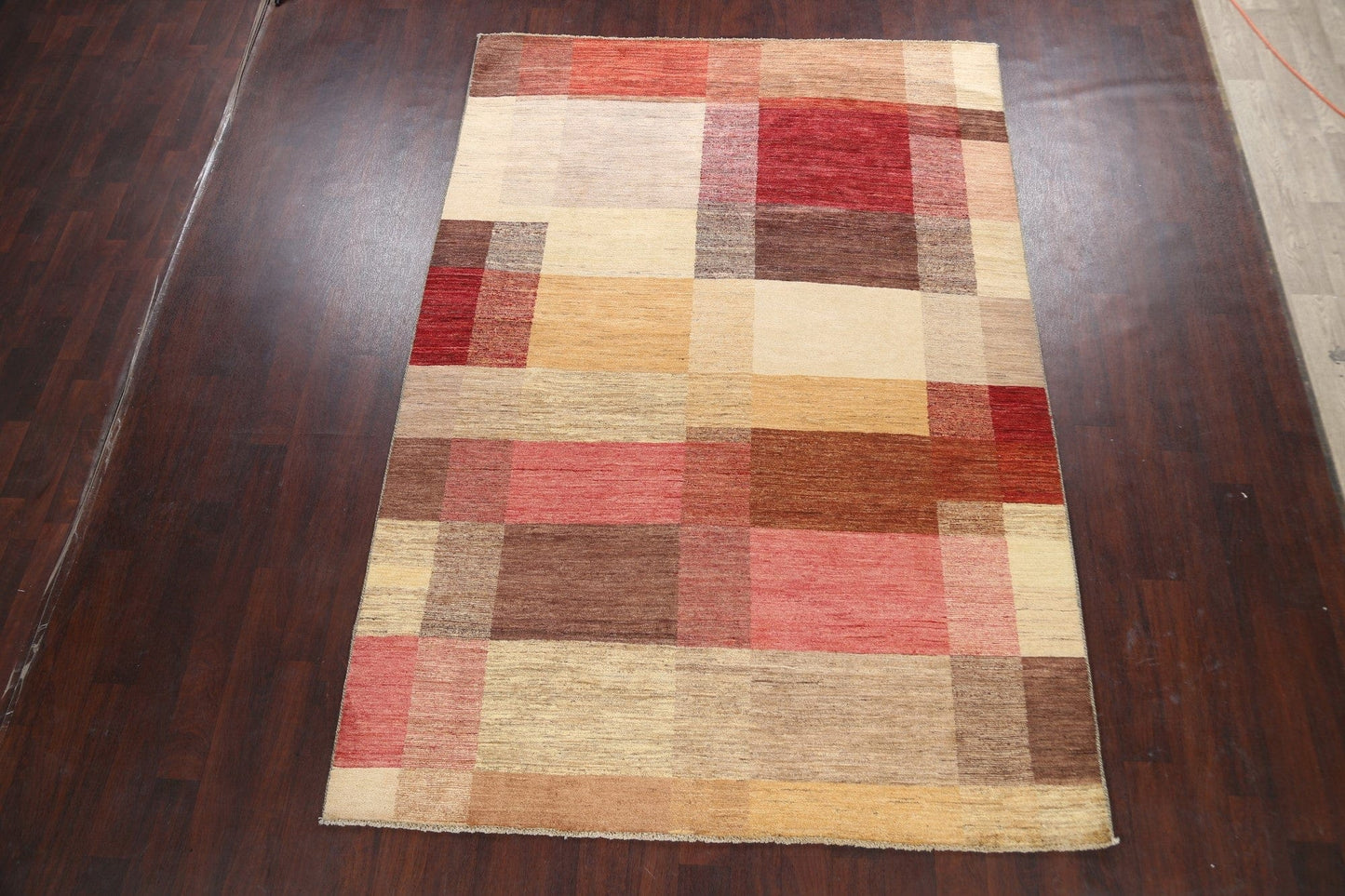 Checkered Gabbeh Kashkoli Oriental Area Rug 6x9