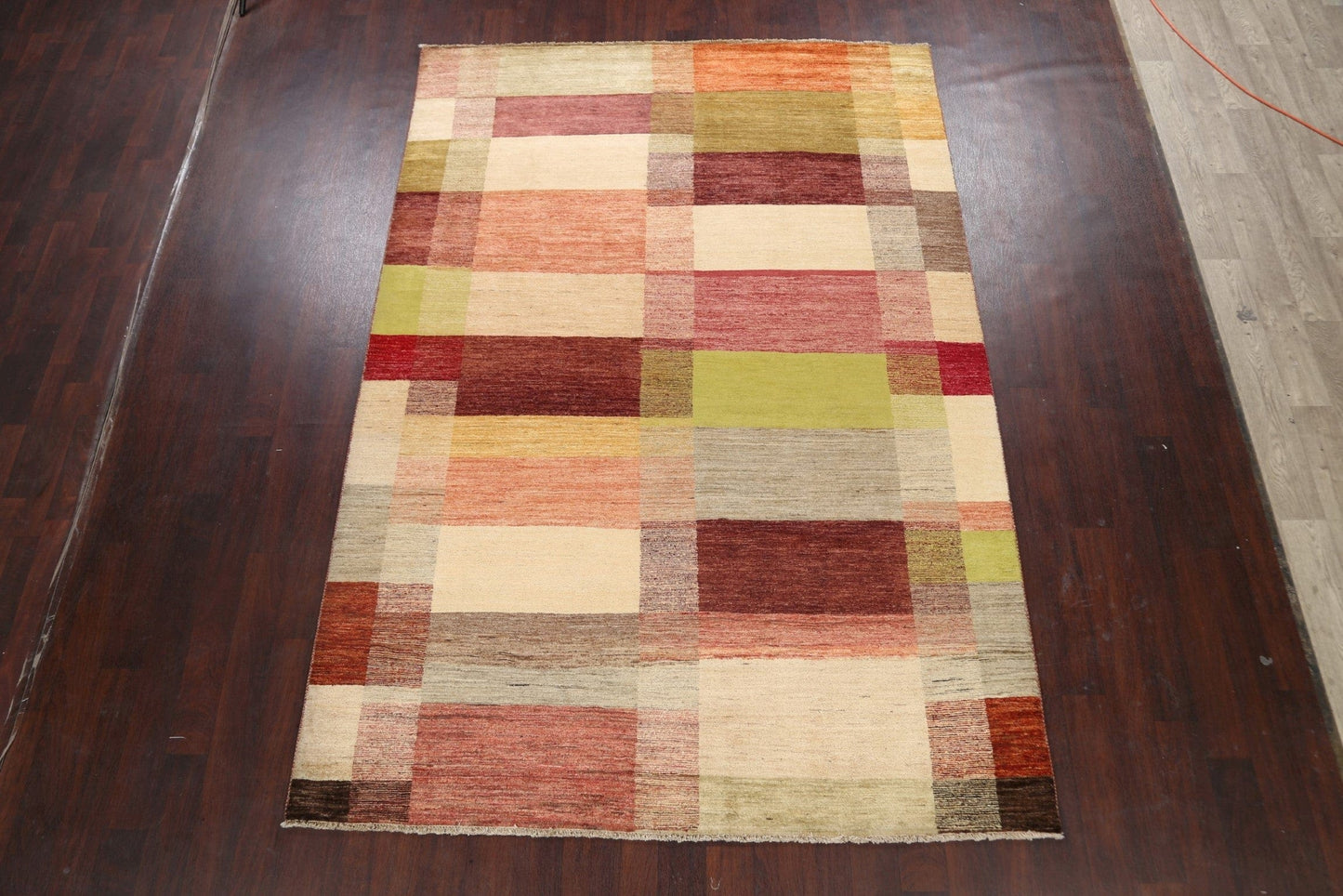 Checkered Gabbeh Kashkoli Oriental Area Rug 7x10