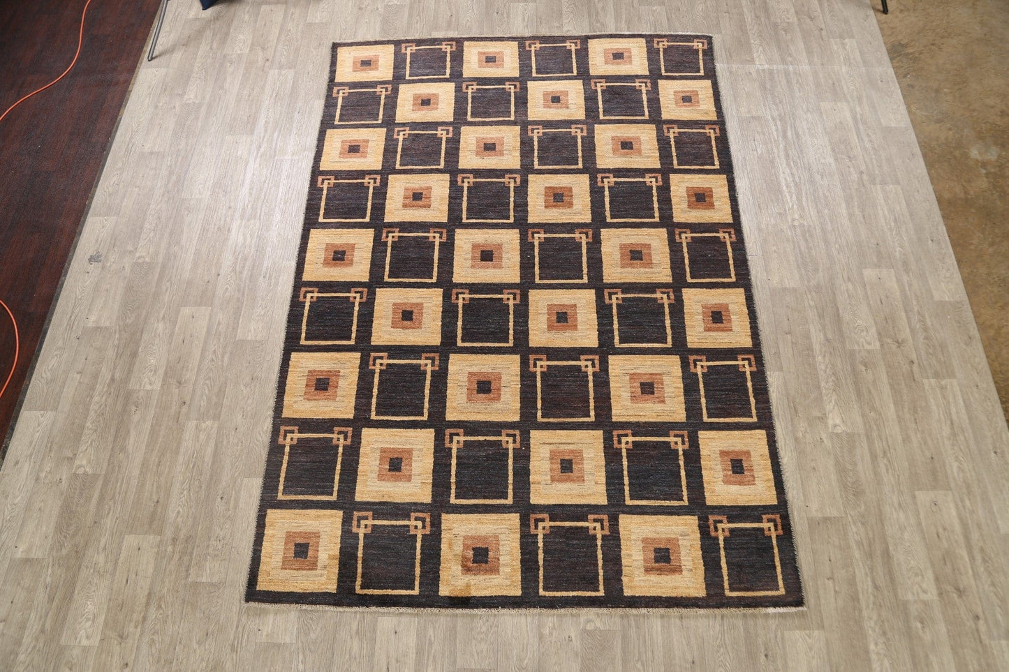 Geometric Gabbeh Kashkoli Oriental Area Rug 7x9