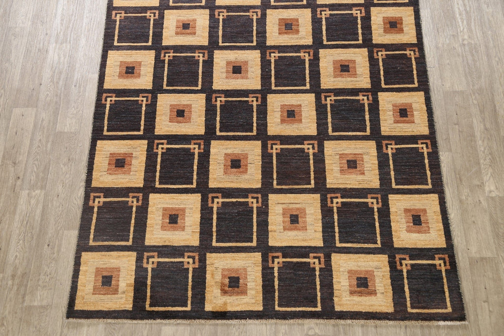 Geometric Gabbeh Kashkoli Oriental Area Rug 7x9