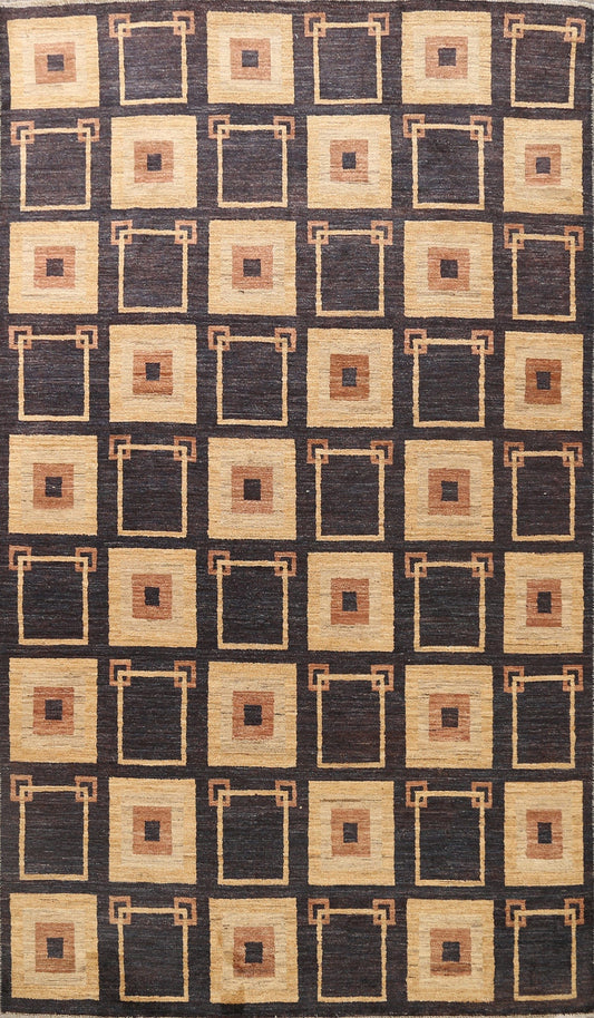 Geometric Gabbeh Kashkoli Oriental Area Rug 7x9