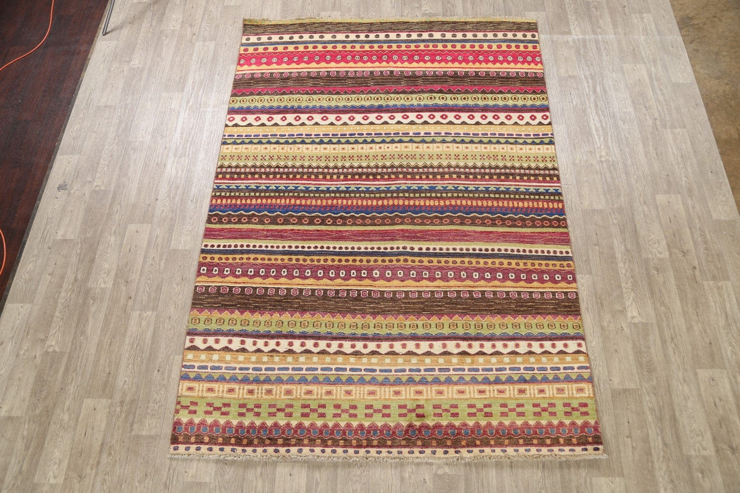 All-Over Gabbeh Kashkoli Oriental Area Rug 7x9