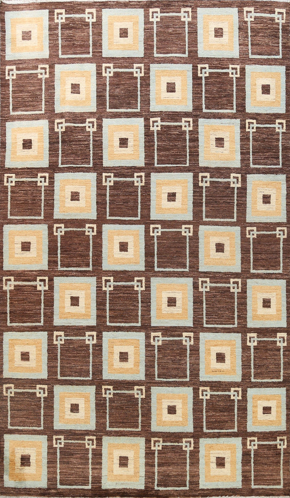 Geometric Gabbeh Kashkoli Oriental Area Rug 7x9