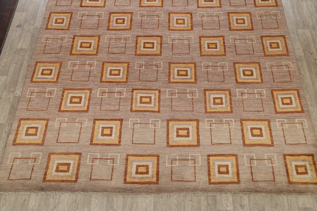 Geometric Gabbeh Kashkoli Oriental Area Rug 10x14