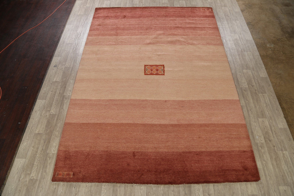 Striped Gabbeh Kashkoli Oriental Area Rug 9x13