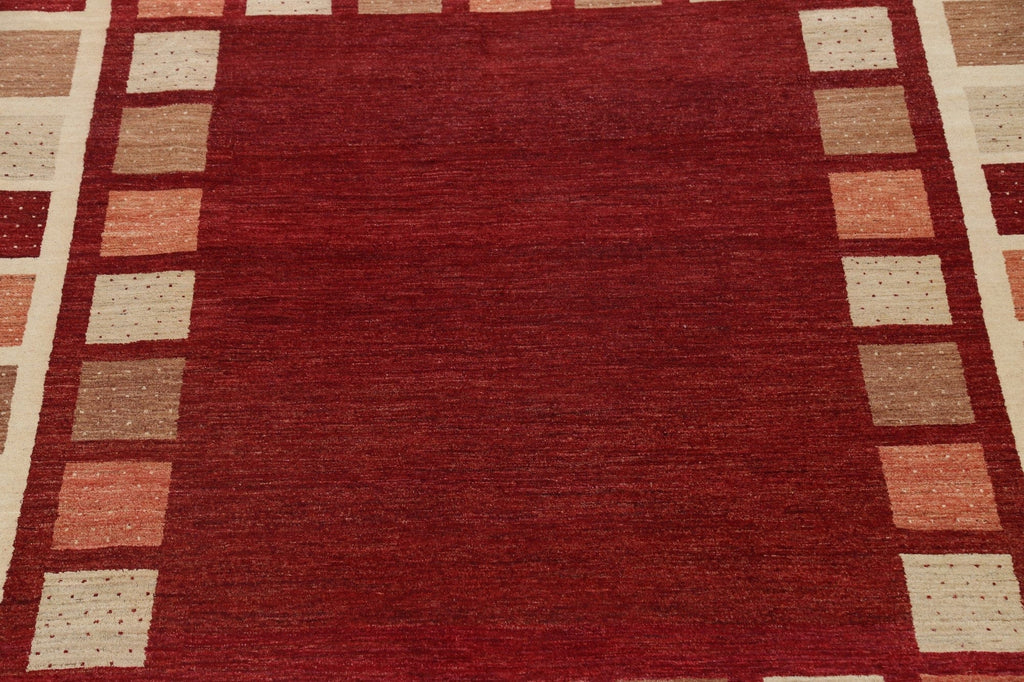 Geometric Gabbeh Kashkoli Oriental Area Rug 9x12